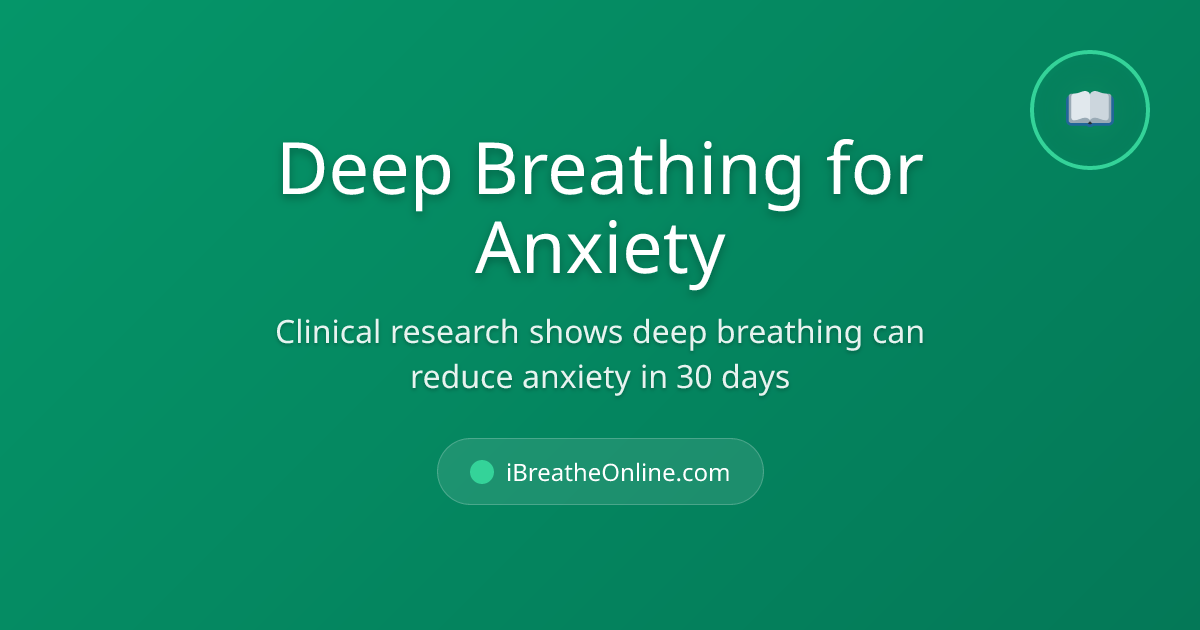 Deep Breathing for Anxiety (30-Day Study) | iBreatheOnline